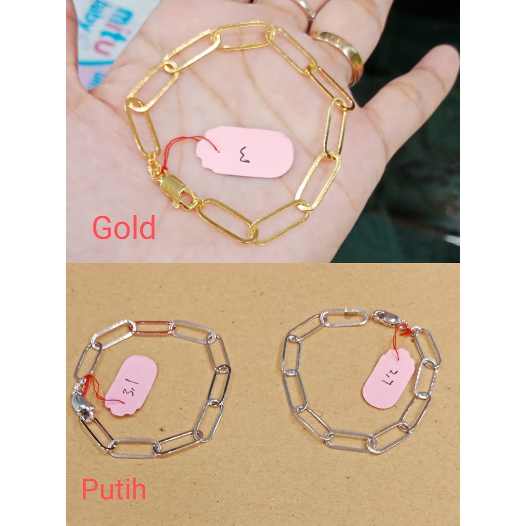 GELANG RANTAI PERAK ASLI 925