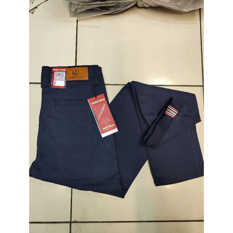 Celana Panjang Chinos Pria Hugo Gold Original slimfit