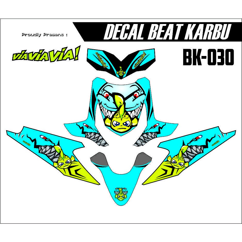 20 Ide Stiker  Bodi Samping Beat  Karbu Yg  Bagus  Sticker Fans