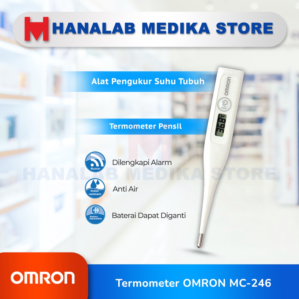 Omron Thermometer Digital MC-246 / Thermometer Omron MC-246 / Omron MC-246 / Thermometer / Thermomet