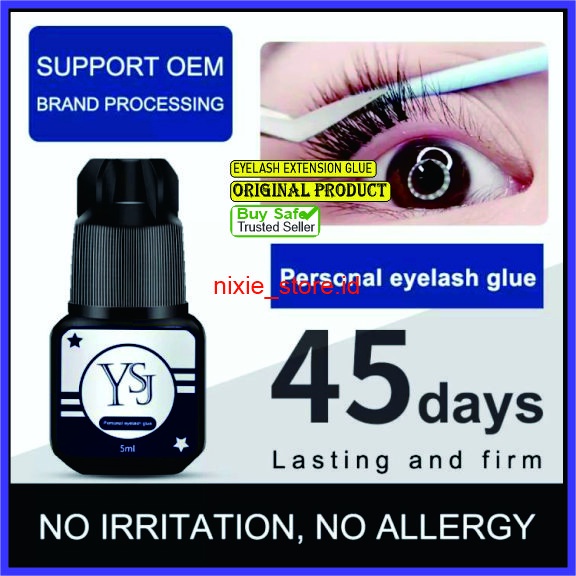 Lem Bulu Mata Tanam Eyelash Extension Glue YSJ 5 ml Tidak Perih Tahan Lama Produk Impor