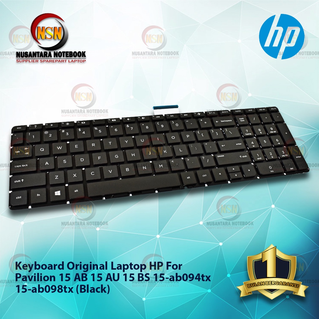 Keyboard HP Pavilion 15 AB 15 AU 15 BS 15-ab094tx 15-ab098tx