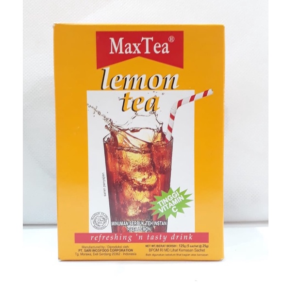 

MAX TEA LEMON TEA BOX 5 SACHET X 25G