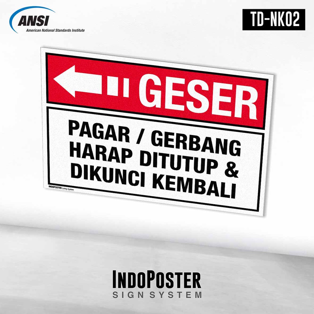 

Stiker Sign Pagar Gerbang Harap di Tutup dan di Kunci Kembali