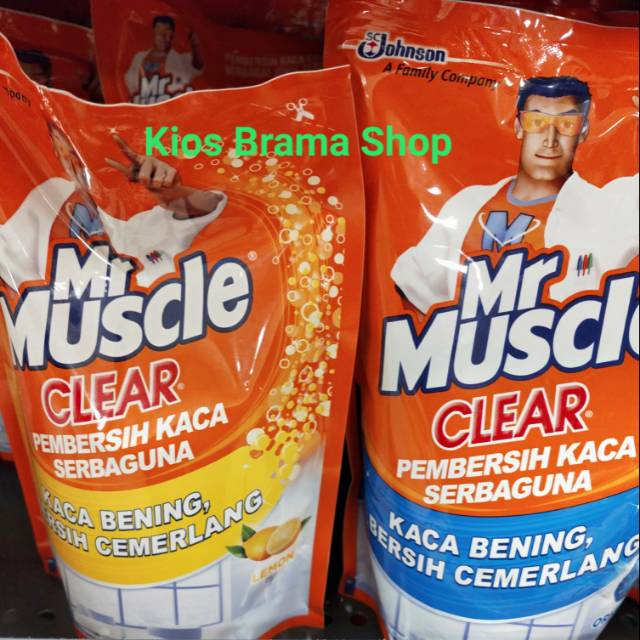 Refill Mr Muscle Clear 440ml. / Refill Mr Muscle Cairan Pembersih Kaca 440ml