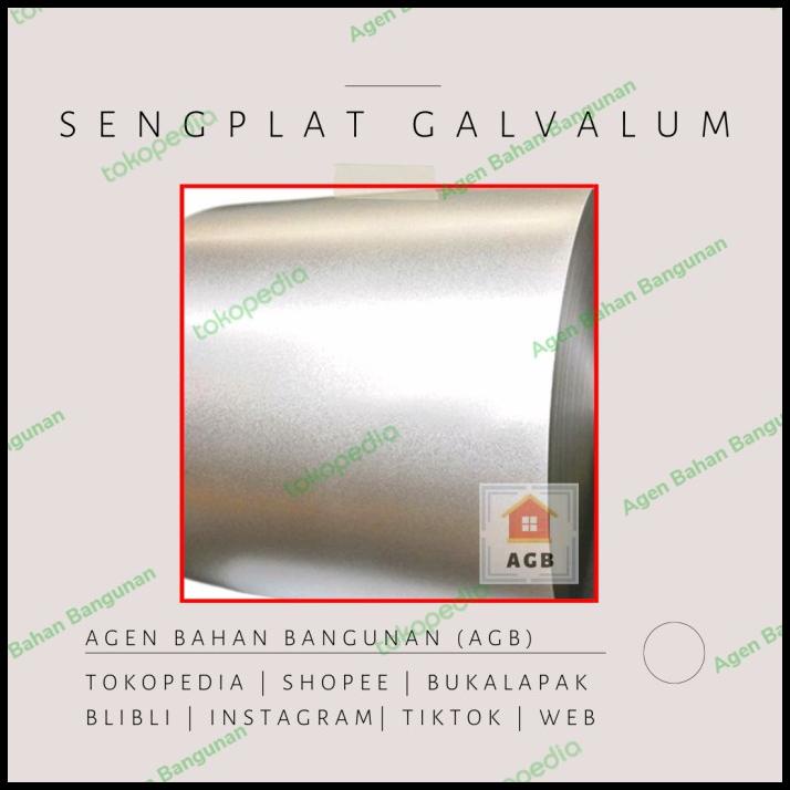 Seng Talang/Seng Plat Galvalum (0,4) 120 Cm Anti Karat (1 Roll)