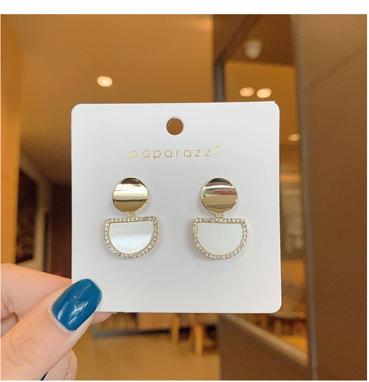 Anting Tusuk Semi-Circle Korea Style Earrings