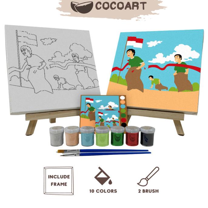 

TERMURAH Paint By Number Kit [ Balap Karung ] - Cocoart.id I Kanvas 20 x 20 cm/CAT AKRILIK SET/CAT AKRILIK SET 24 WARNA/CAT AKRILIK PASTEL/CAT AIR/CAT AIR LUKIS SET/CAT AIR GIOTTO/KUAS LUKIS 1 SET/KUAS LUKIS KECIL/KUAS LUKIS LENGKAP/KANVAS LUKIS/KANVAS