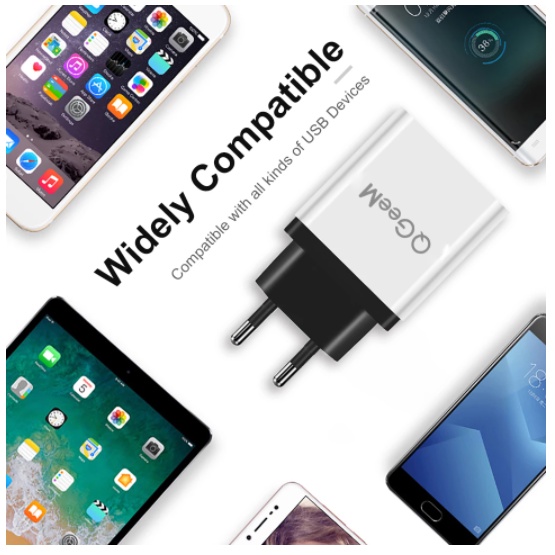 5V Casan Adaptor Cas Quick Charge USB Fast Charging 2.1A  3 Port UK 3 Pin Universal iOS Android JIYANG ADAPTOR