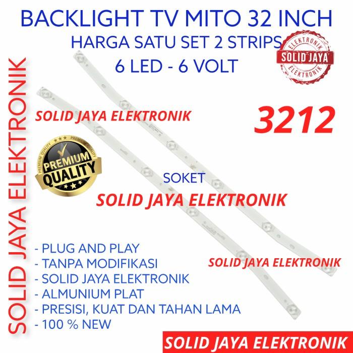 Backlight Tv Led Mito 32 Inc 3212 Lampu Bl 6K 6V Inc Inch 6 Kancing