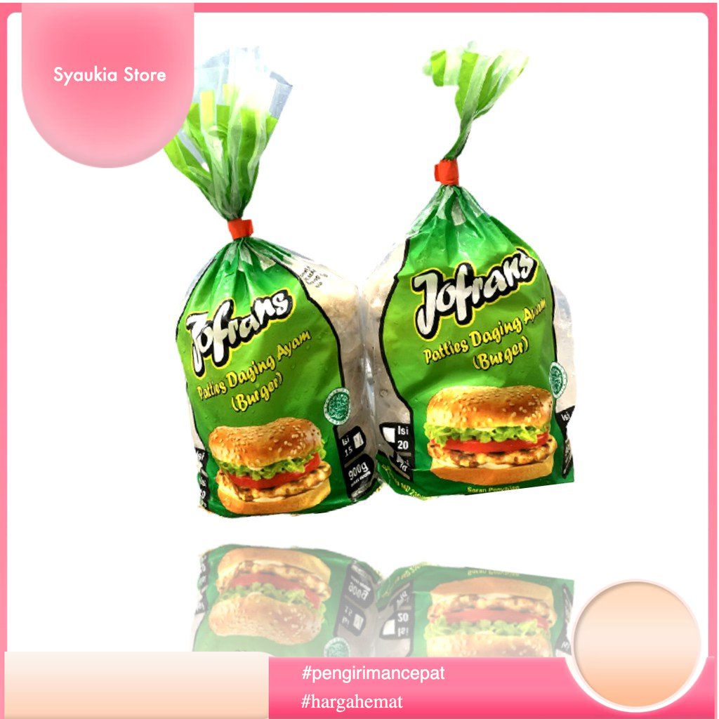 

Jofrans Daging Burger Ayam 15pcs 900gr / Chicken Patties