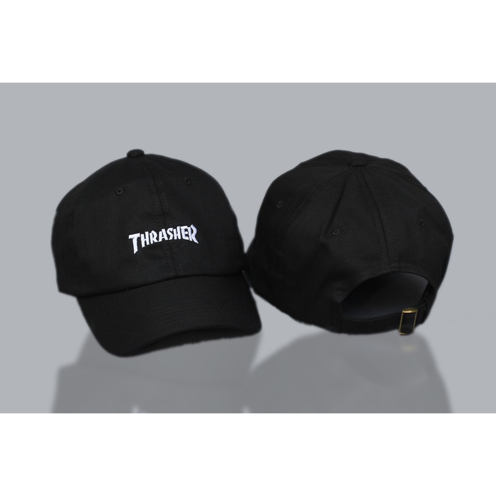 Topi Thrasher Font Magazine Dad Hat Baseball Cap