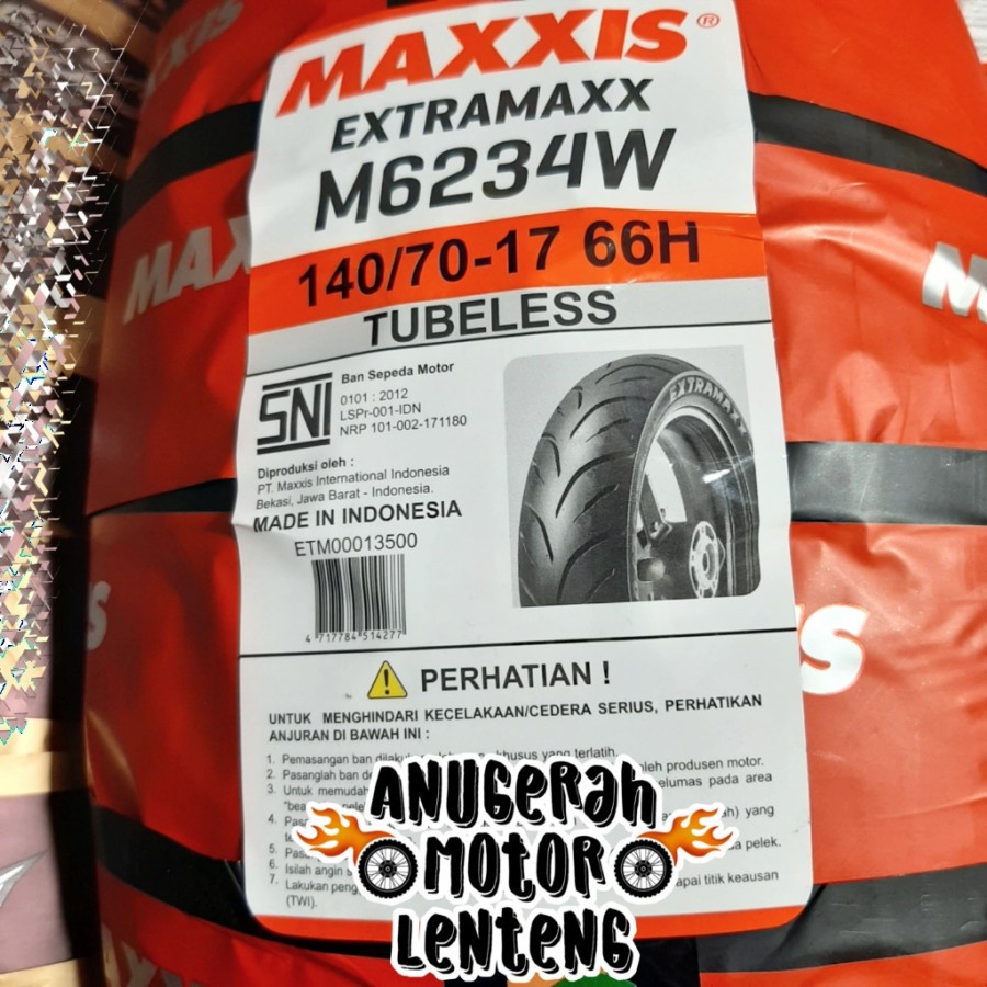 Ban Tubeless CBR, CB150. R15, YZF, GSX Maxxis Extramaxx 140/70-17