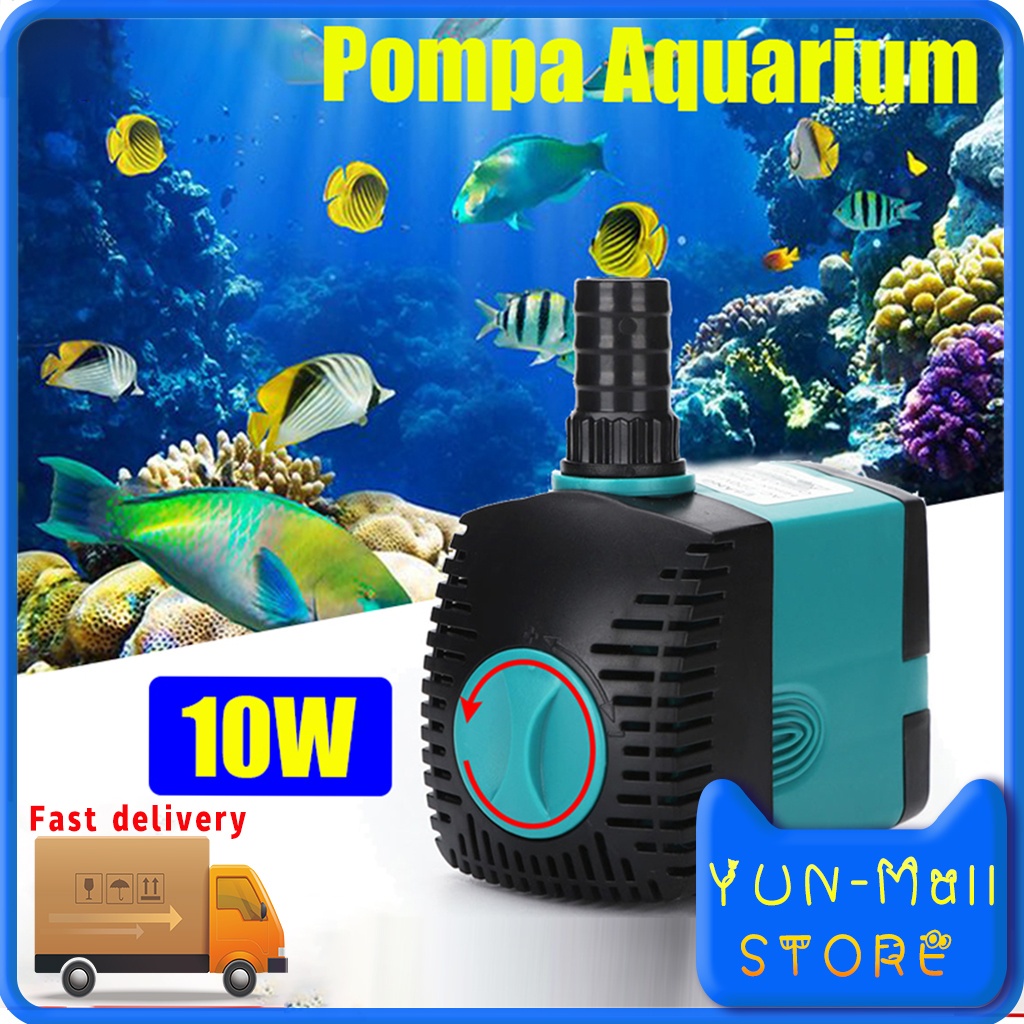 【COD+dalam stok+Pengiriman Cepat】 10W 600L Pompa Celup Aquarium/Powet Heads/Air Pump Kyoto 3 In 1 Pompa Aquarium/Pompa Celup/ Pompa Aquarium Kolam Ikan Celup