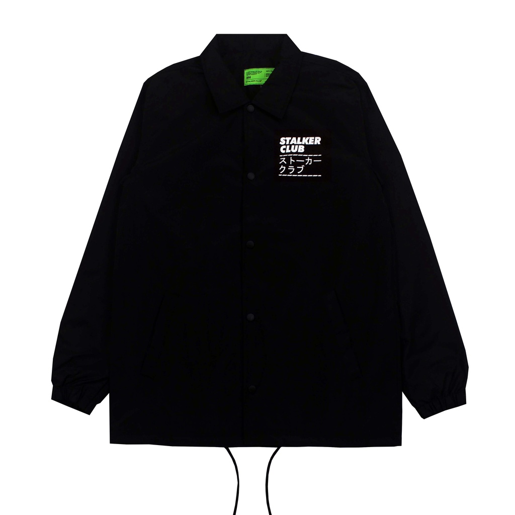 Stalker Jacket Coach - Nobble Deeds Hitam-4