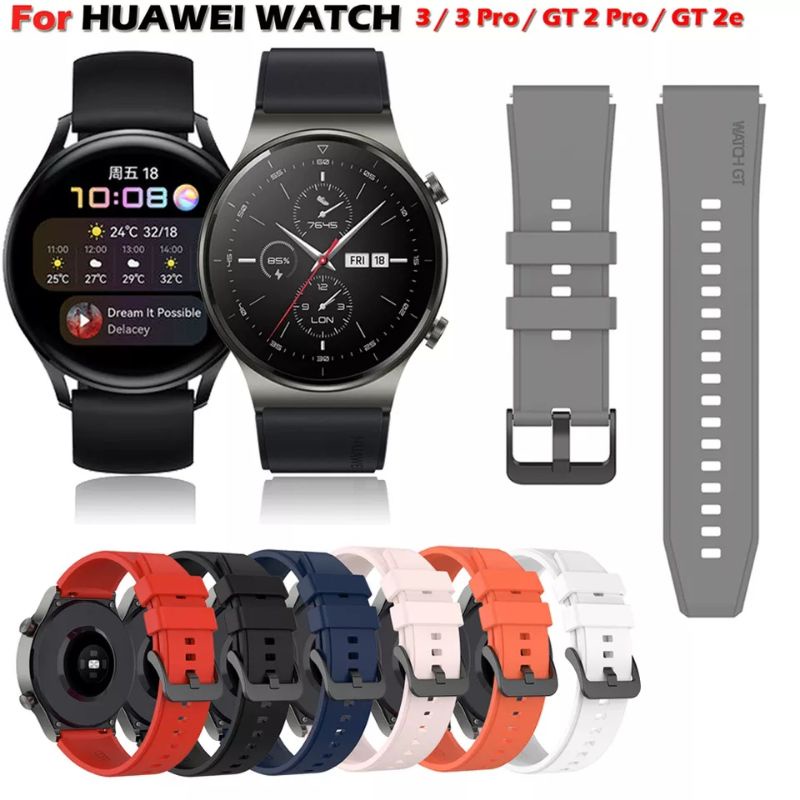 Strap 22mm Silicone High Quality For Huawei GT Series 1/2/2Pro/3/3Pro