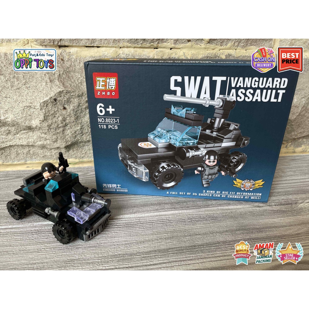 [COD] Mainan Anak Lego 118pcs - Lego SWAT Vanguard - Brick Swat Vanguard - Lego Balok Mobil Polisi T