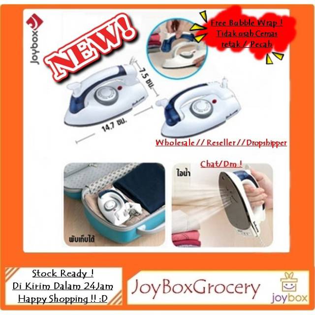 SETRIKA UAP TRAVEL IRON PORTABLE IRON IMPORT