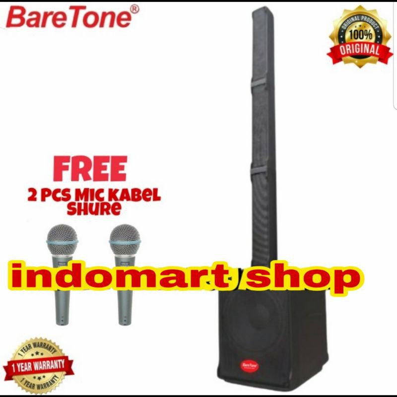 Speaker Aktif Satelite BARETONE MAX 12 CLM ( 12 inchi Bluetooth ) ORI