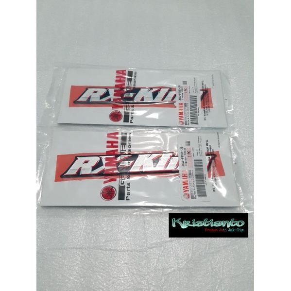 emblem logo tangki tengki box bok tutup aki rxking rx king 2002 2003 original