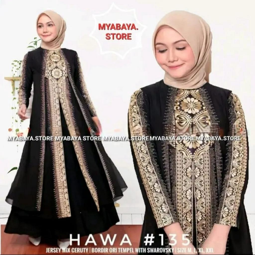 MYABAYA.STORE Gamis Abaya Turkey 1062 Hawa #135 Mega Store Farzolla 2 Longdress Busana Muslimah Mode