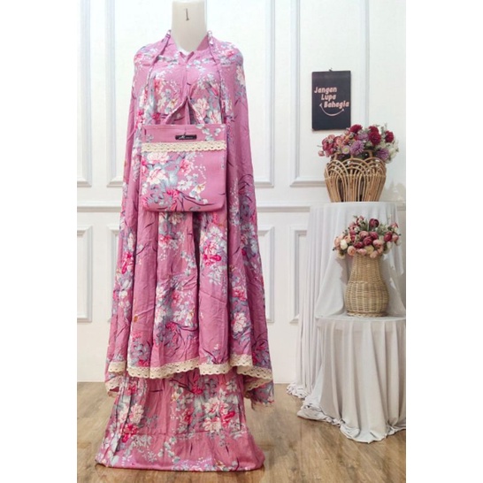 MUKENA RAYON DEWASA/MUKENA TRAVELING RENDA KECIL