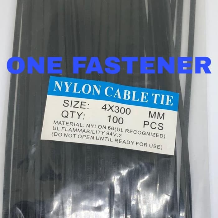 Kabel Ties Cable Tie Kabel Tie 4X300 mm 30cm HITAM 100pc