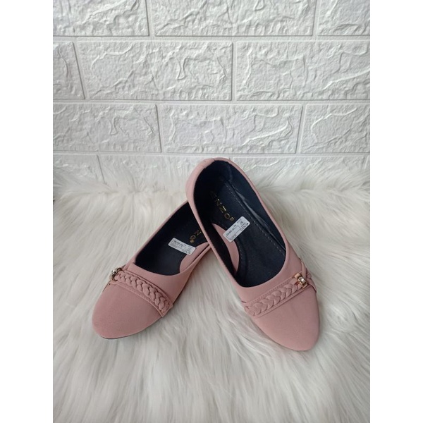 Sepatu Wanita Murah Flat Shoes Wanita Terbaru Balet Variasi Kepang