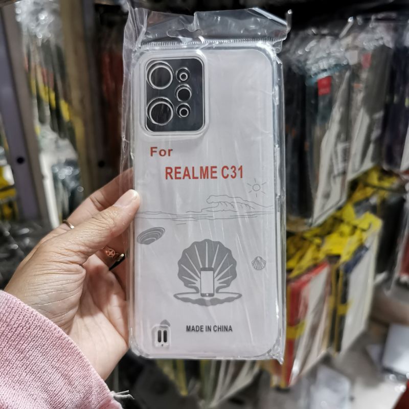 CASE REALME C31 CLEAR HD TEBAL 2.0MM BENING SOFTCASE