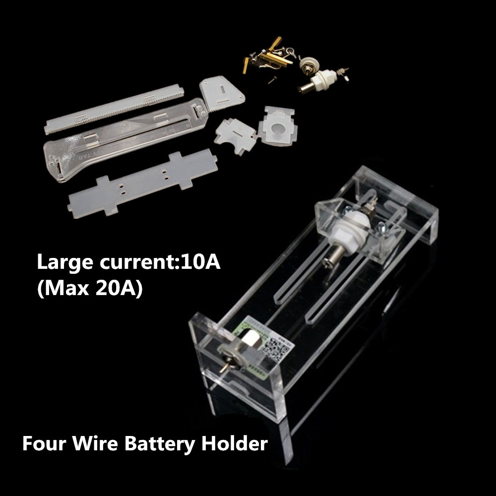 〖Factory Supplier/COD〗 4 Wire 10-20A self-locking Battery Holder  Kits Resistance Capacity 18650 Tester