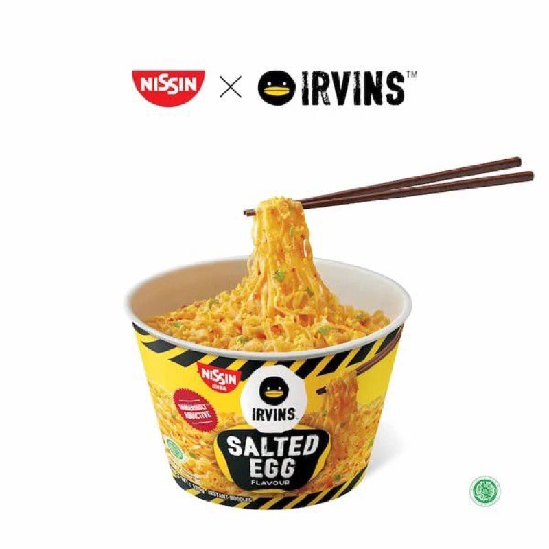 Irvin Salted Egg cup noodle