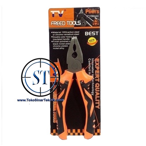 Tang Jepit Kombinasi 6&quot; Tang 6 Inch Long Nose Pliers Tebal Besi Kuat Besar Jepit Capit Freed