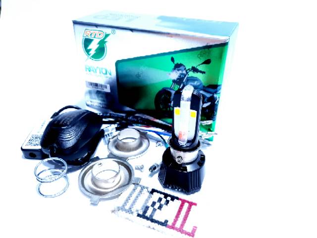 LAMPU UTAMA LED RTD M02K WIRELESS CONTROL SMARTPHONE STEL 4 SISI MATA LED H6 H4 HS1-3