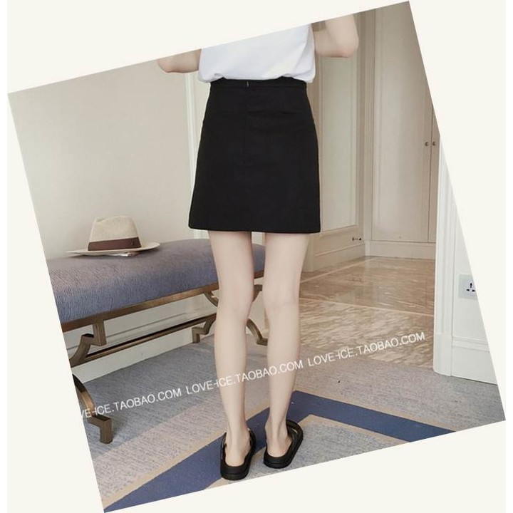 PROMO  Setelan Set Baju Rok Mini Wanita Korea Import Merah Putih Hitam Love  TERLARIS