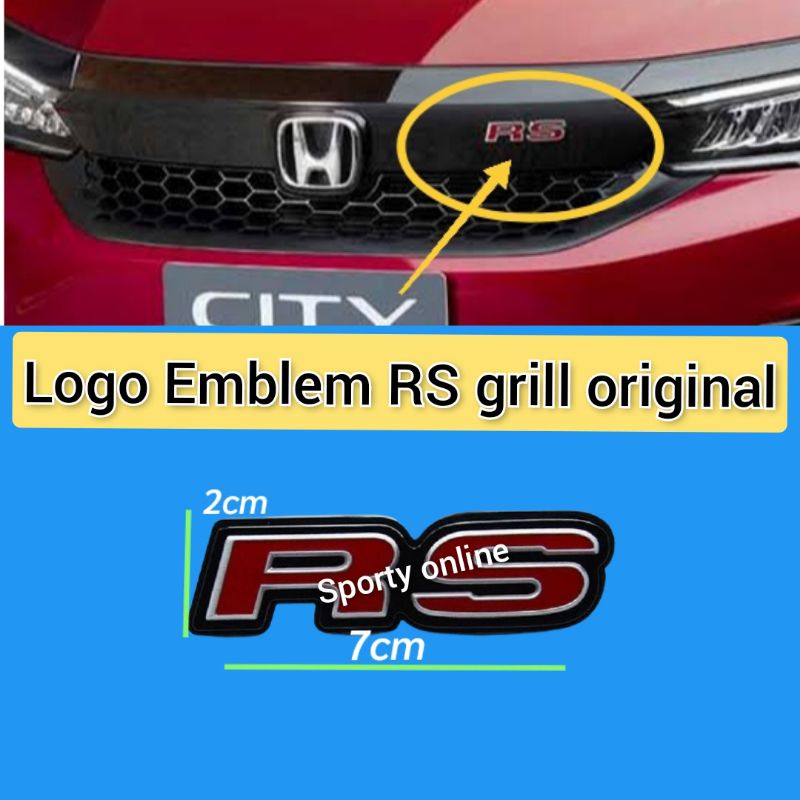 Logo emblem Grile RS merah original