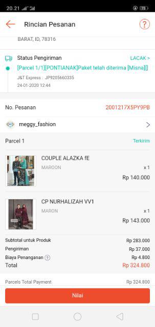 Couple Alazka Batik Fe / Cp Maxi Alazka Batik