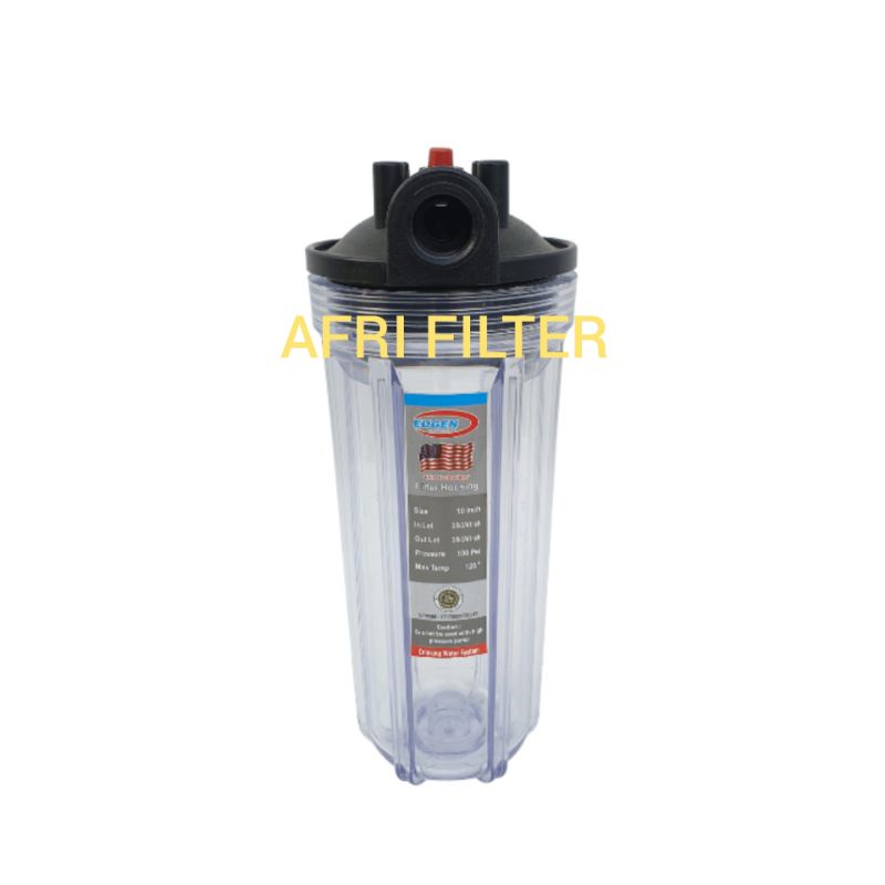 Paket Filter Air 4 Tahap Berbesi&amp;Kapur (Clear 10&quot; drat 3/4&quot; SPGR) EUGEN