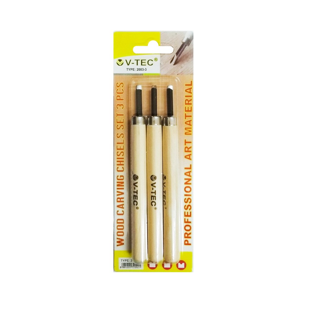 

V-TEC Wood Carving Knife Set 3 / Pisau Ukir Kayu Set 3