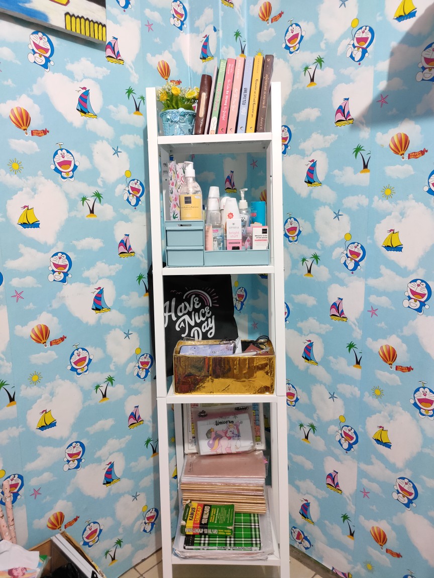 1. Lerb Rak Besi  35 X 35 X 148, Rak Murah Keren,rak Serbaguna,rak Buku,rak Dekorasi