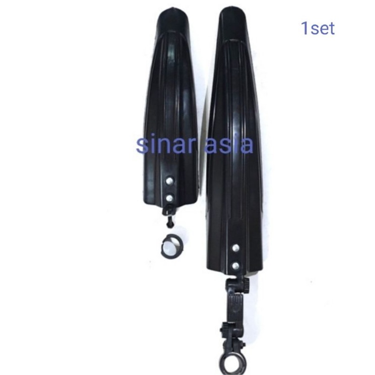 Spakbor sepeda MTB 26-27.5&quot; ( bahan plastik tebal) - 1set depan belakang