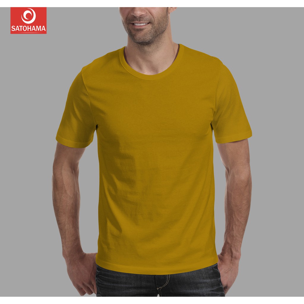 Satohama Kaos Polos Random Pria Cotton Combed 30S Baju Lengan Pendek Reguler T-shirt Short