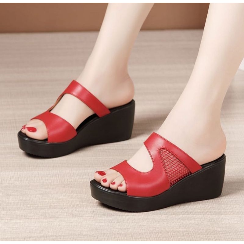 ABBUSHOES Ph 16 wedges jala muthia 7cm sol karet