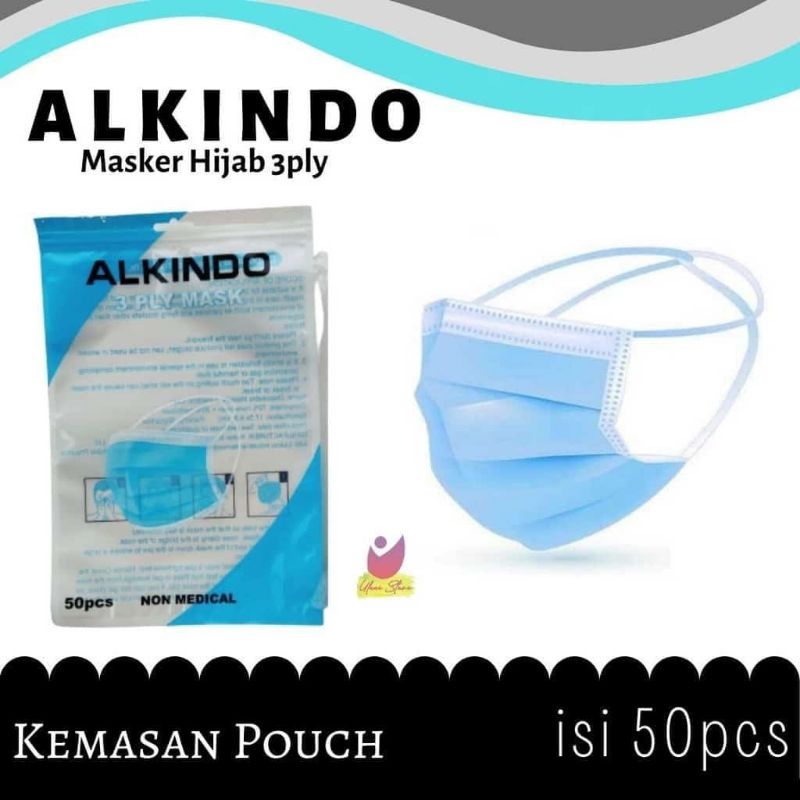 MASKER ALKINDO HIJAB 3PLY