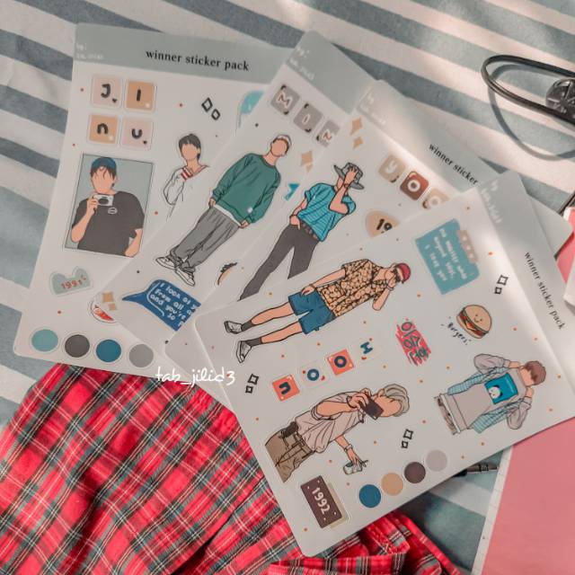 

Winner sticker (song mino,jinu,yoon,hoon)