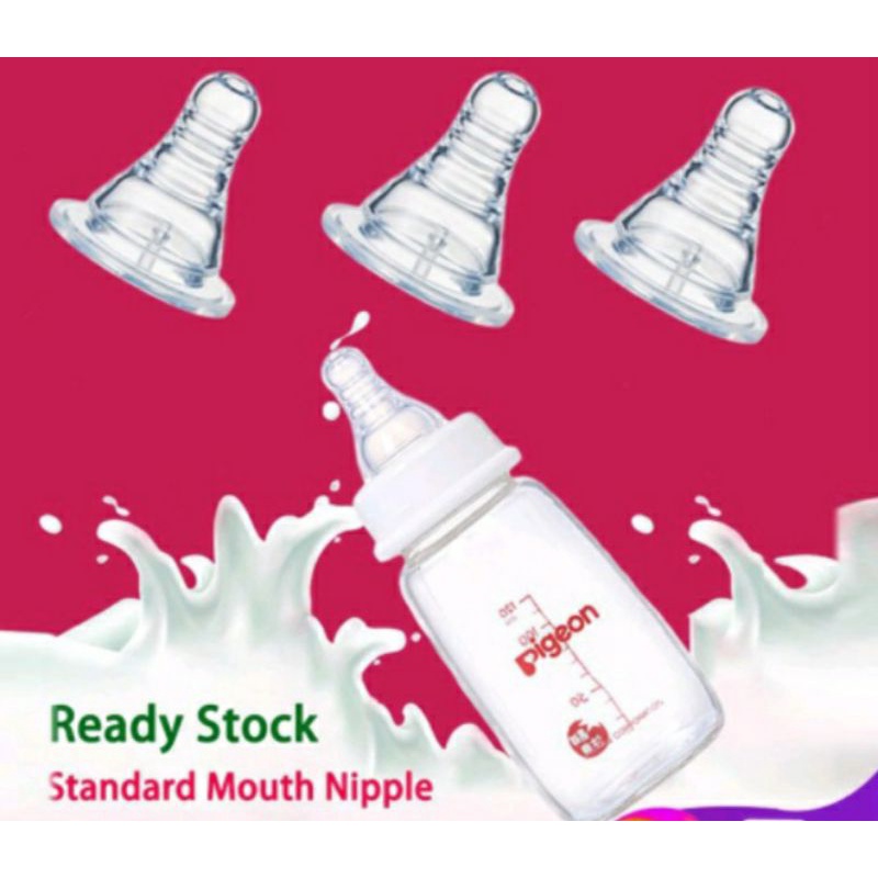 Nipple/ Dot standar botol peristaltik/slim neck mirip pigeon BPA FREE