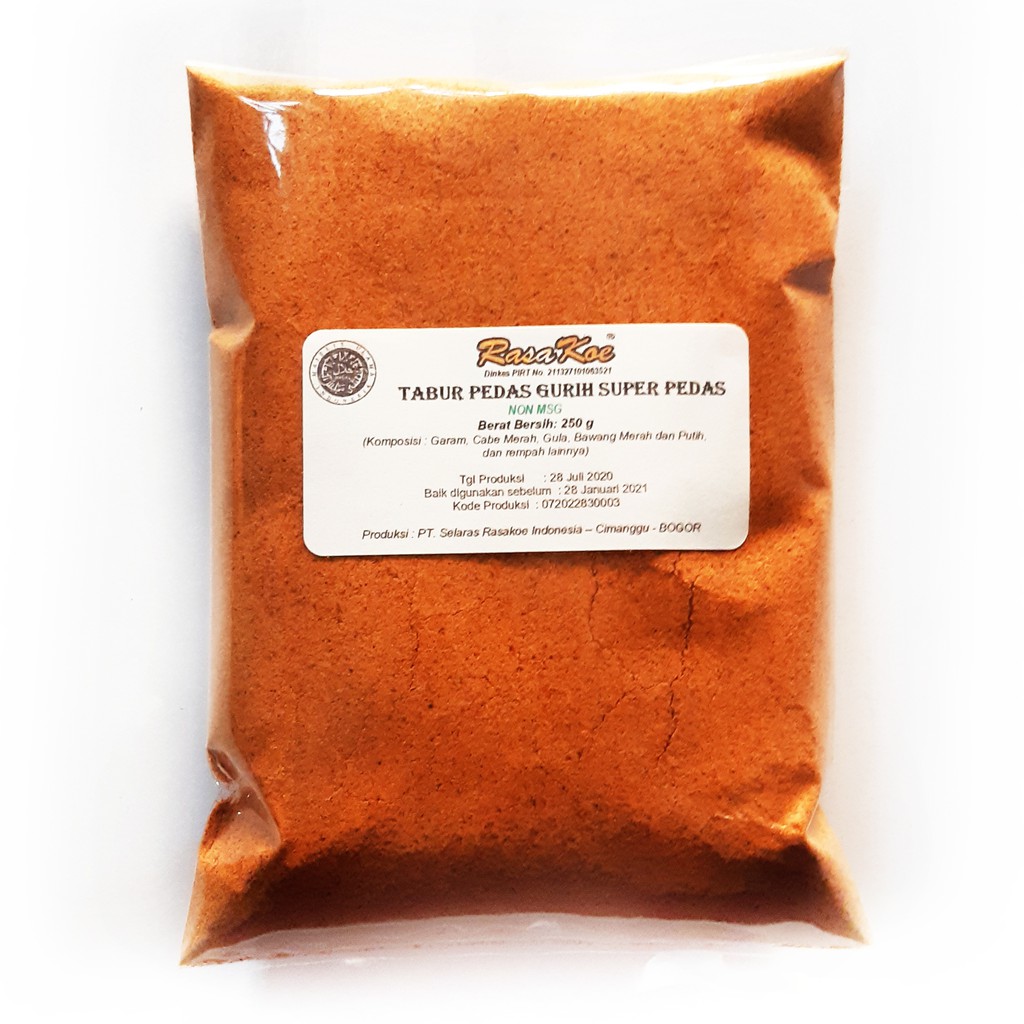 

Bumbu Tabur Super Pedas Gurih 250gr Halal Bisa COD bumbudapurbintang