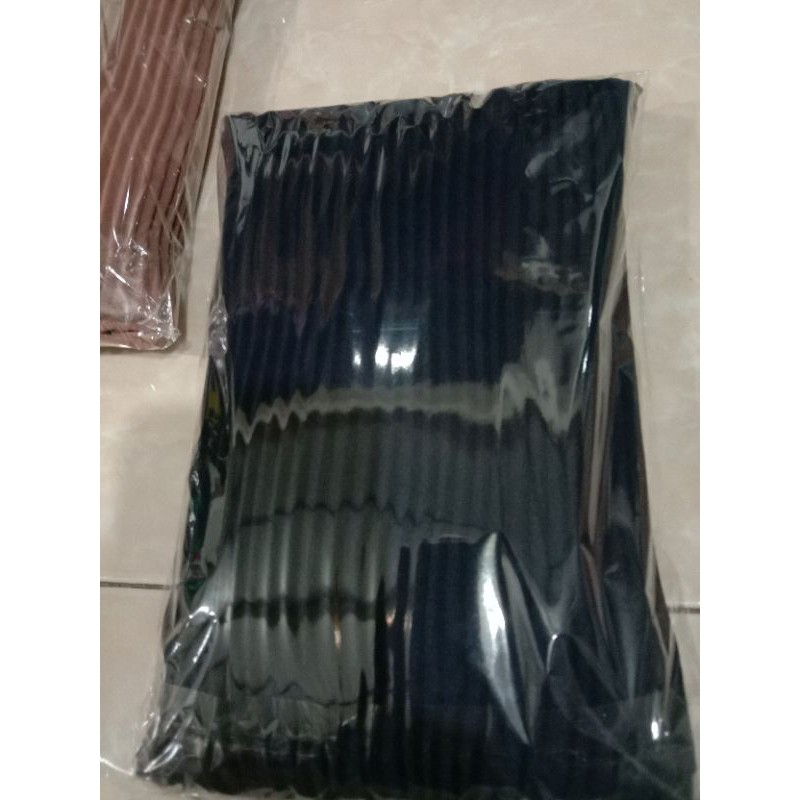 Pasmina Plisket / Pleated Shawl Plisket Duyung-Navy