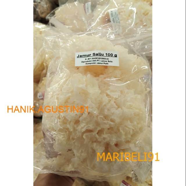 

Jamur Salju / Snow White Fungus / Yin Er / Bai Mu Er 100gr Maribeli91