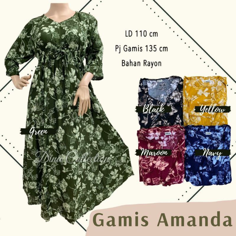 gamis Amanda rayon bali...