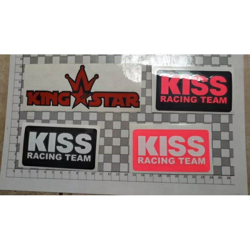 stiker kiss racing team